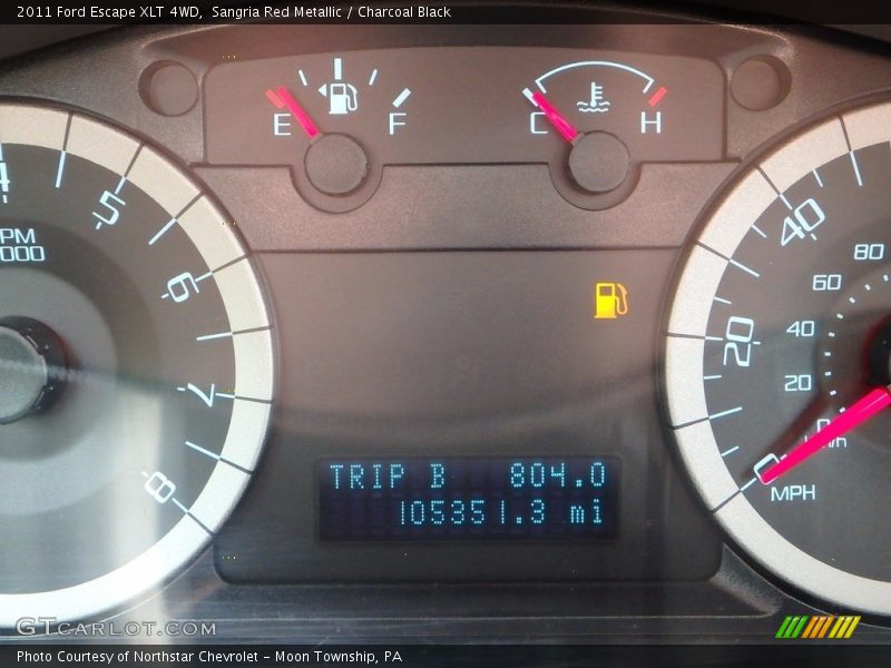 Sangria Red Metallic / Charcoal Black 2011 Ford Escape XLT 4WD