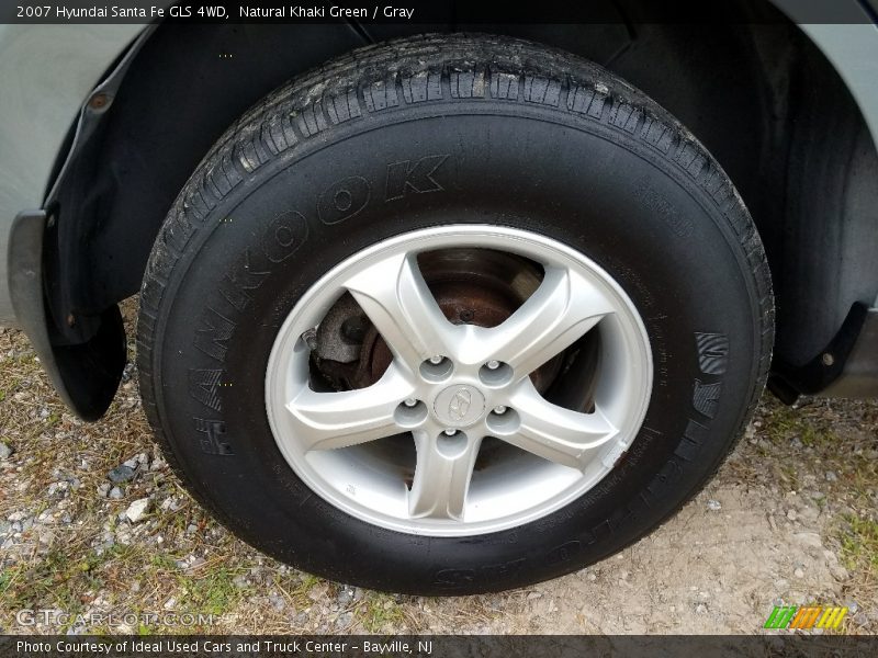 Natural Khaki Green / Gray 2007 Hyundai Santa Fe GLS 4WD