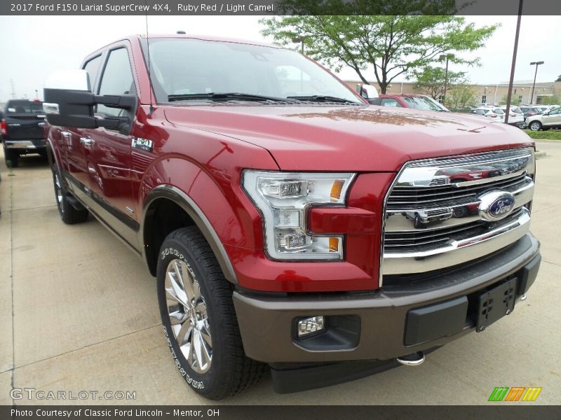Ruby Red / Light Camel 2017 Ford F150 Lariat SuperCrew 4X4