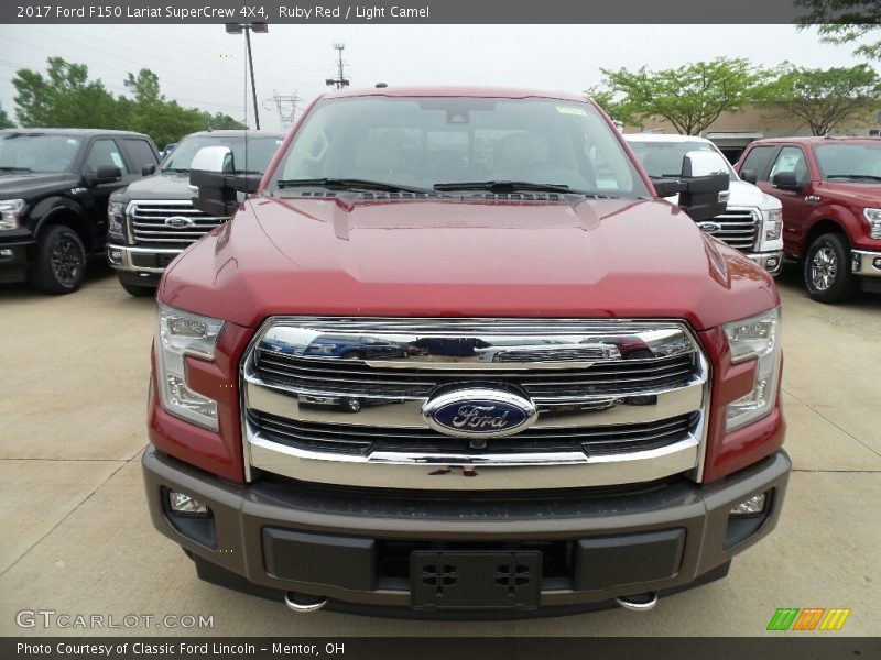 Ruby Red / Light Camel 2017 Ford F150 Lariat SuperCrew 4X4