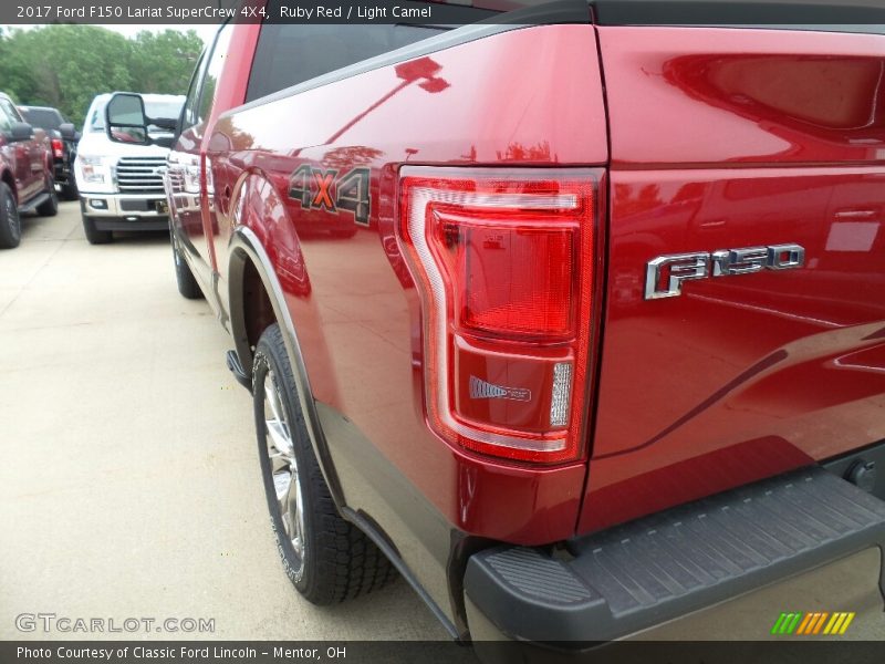 Ruby Red / Light Camel 2017 Ford F150 Lariat SuperCrew 4X4
