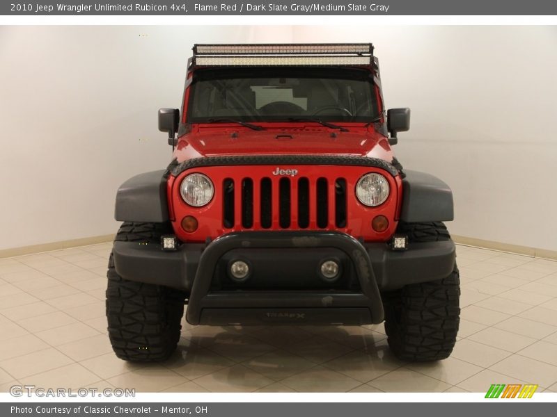 Flame Red / Dark Slate Gray/Medium Slate Gray 2010 Jeep Wrangler Unlimited Rubicon 4x4