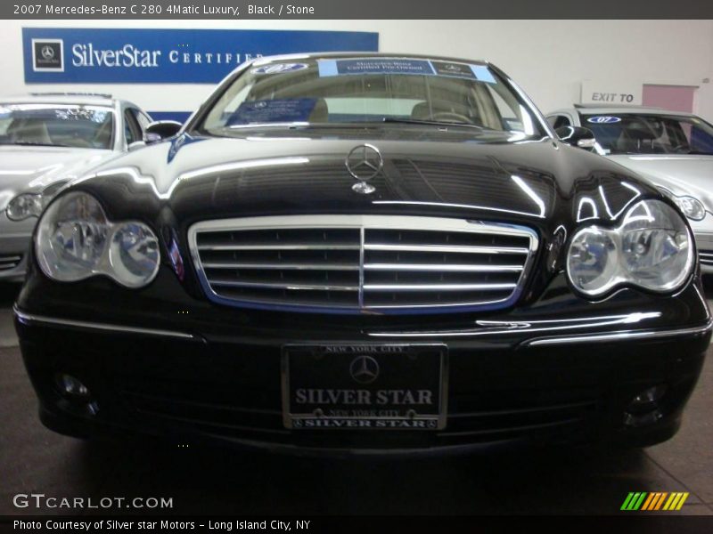 Black / Stone 2007 Mercedes-Benz C 280 4Matic Luxury