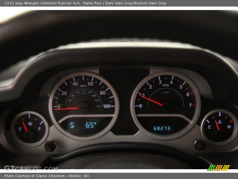 Flame Red / Dark Slate Gray/Medium Slate Gray 2010 Jeep Wrangler Unlimited Rubicon 4x4