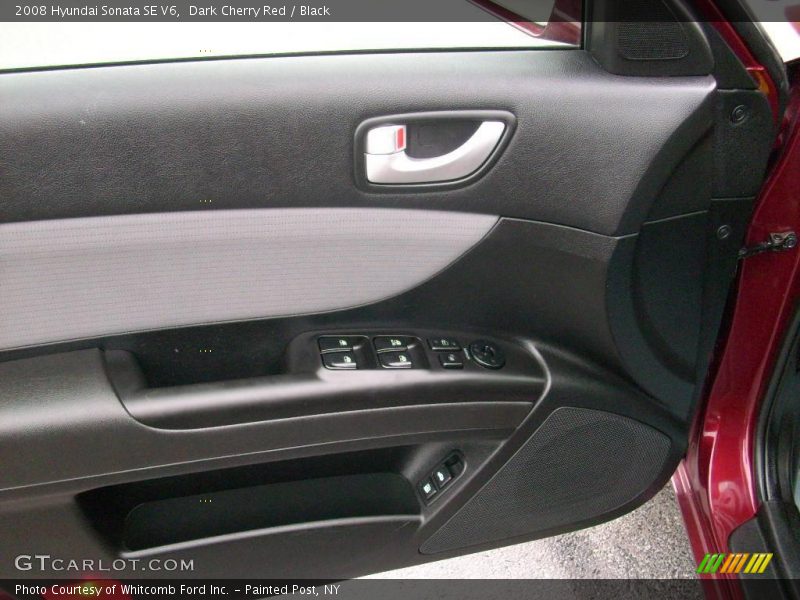 Dark Cherry Red / Black 2008 Hyundai Sonata SE V6