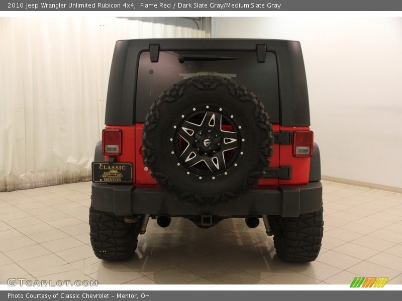 Flame Red / Dark Slate Gray/Medium Slate Gray 2010 Jeep Wrangler Unlimited Rubicon 4x4