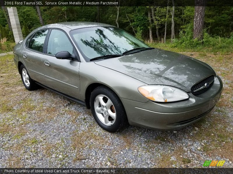 Spruce Green Metallic / Medium Parchment 2001 Ford Taurus SES
