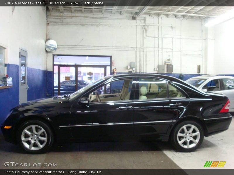Black / Stone 2007 Mercedes-Benz C 280 4Matic Luxury