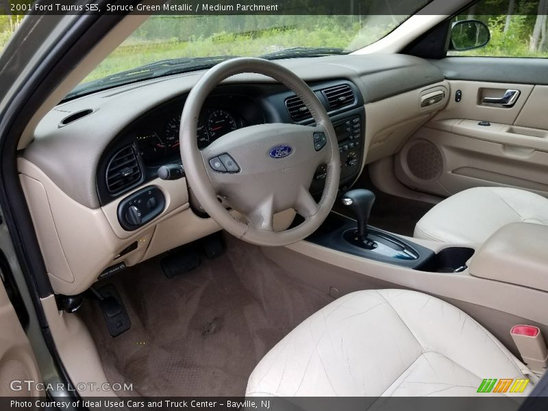 Spruce Green Metallic / Medium Parchment 2001 Ford Taurus SES