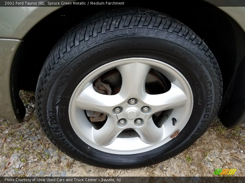 Spruce Green Metallic / Medium Parchment 2001 Ford Taurus SES