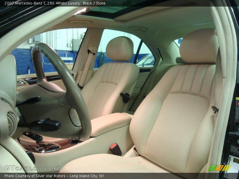 Black / Stone 2007 Mercedes-Benz C 280 4Matic Luxury
