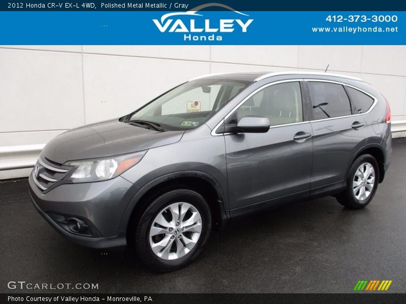 Polished Metal Metallic / Gray 2012 Honda CR-V EX-L 4WD