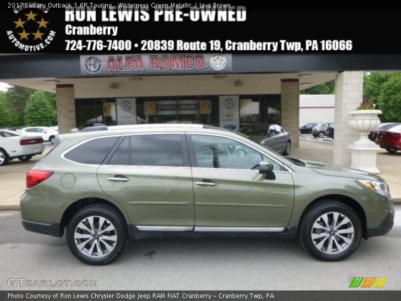 Wilderness Green Metallic / Java Brown 2017 Subaru Outback 3.6R Touring