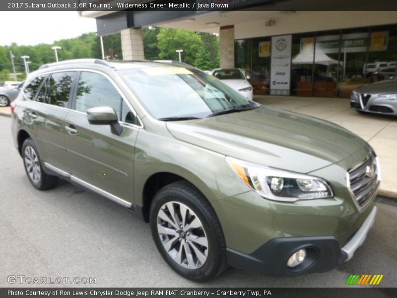 Wilderness Green Metallic / Java Brown 2017 Subaru Outback 3.6R Touring