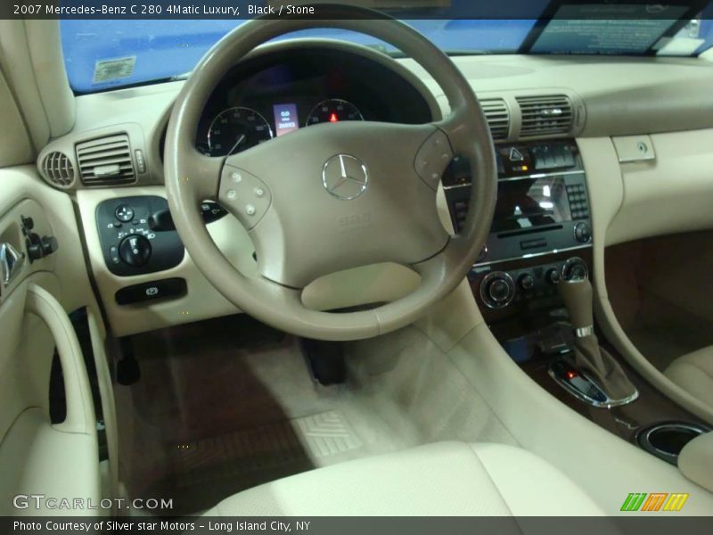 Black / Stone 2007 Mercedes-Benz C 280 4Matic Luxury