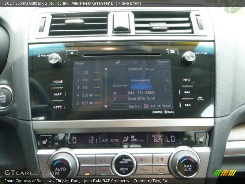 Wilderness Green Metallic / Java Brown 2017 Subaru Outback 3.6R Touring