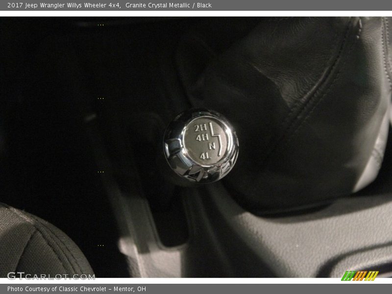 Granite Crystal Metallic / Black 2017 Jeep Wrangler Willys Wheeler 4x4