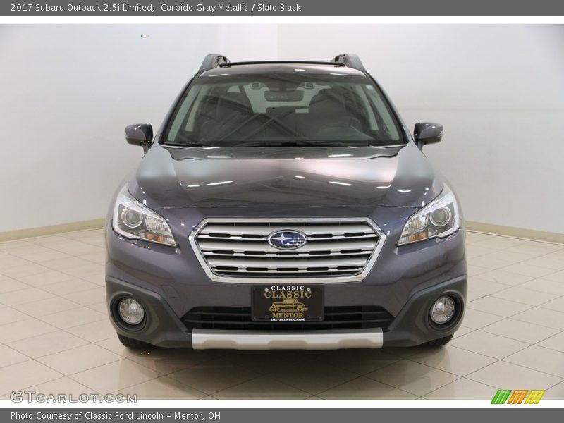 Carbide Gray Metallic / Slate Black 2017 Subaru Outback 2.5i Limited