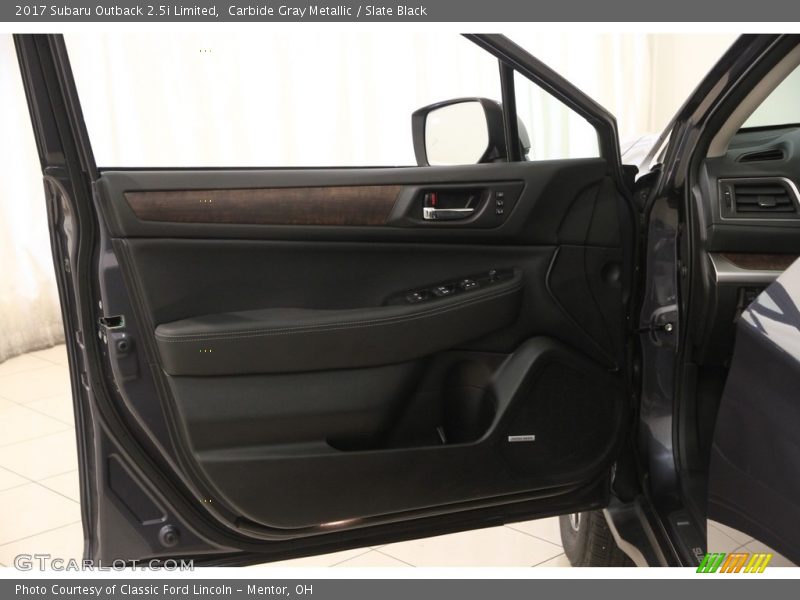 Carbide Gray Metallic / Slate Black 2017 Subaru Outback 2.5i Limited