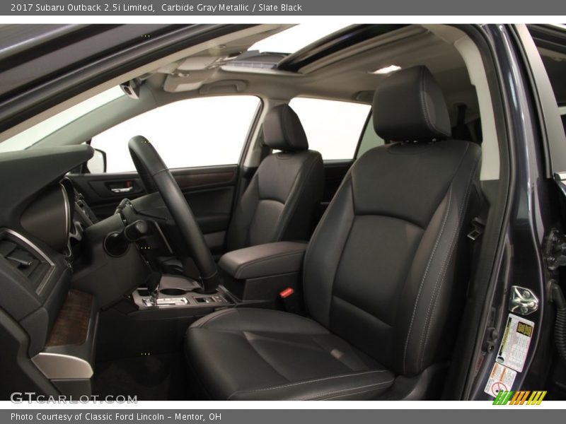 Carbide Gray Metallic / Slate Black 2017 Subaru Outback 2.5i Limited