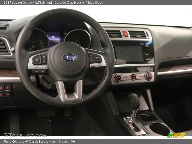 Carbide Gray Metallic / Slate Black 2017 Subaru Outback 2.5i Limited