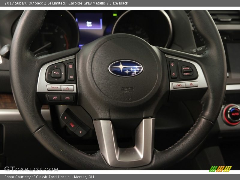 Carbide Gray Metallic / Slate Black 2017 Subaru Outback 2.5i Limited