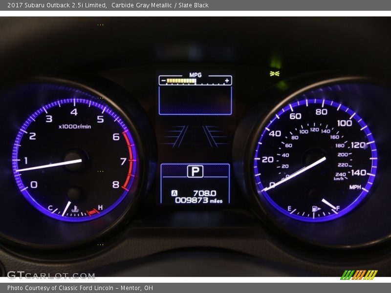 Carbide Gray Metallic / Slate Black 2017 Subaru Outback 2.5i Limited