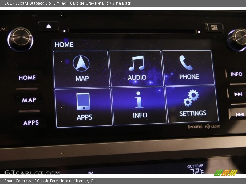 Carbide Gray Metallic / Slate Black 2017 Subaru Outback 2.5i Limited