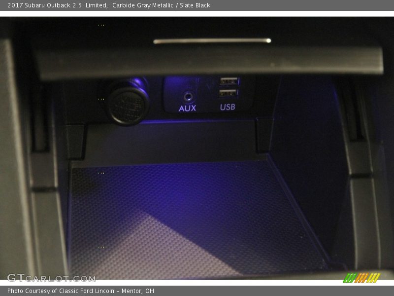 Carbide Gray Metallic / Slate Black 2017 Subaru Outback 2.5i Limited