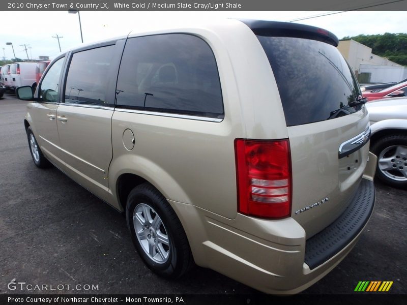 White Gold / Medium Slate Gray/Light Shale 2010 Chrysler Town & Country LX