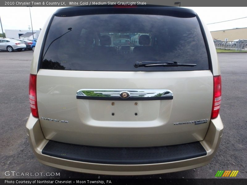 White Gold / Medium Slate Gray/Light Shale 2010 Chrysler Town & Country LX