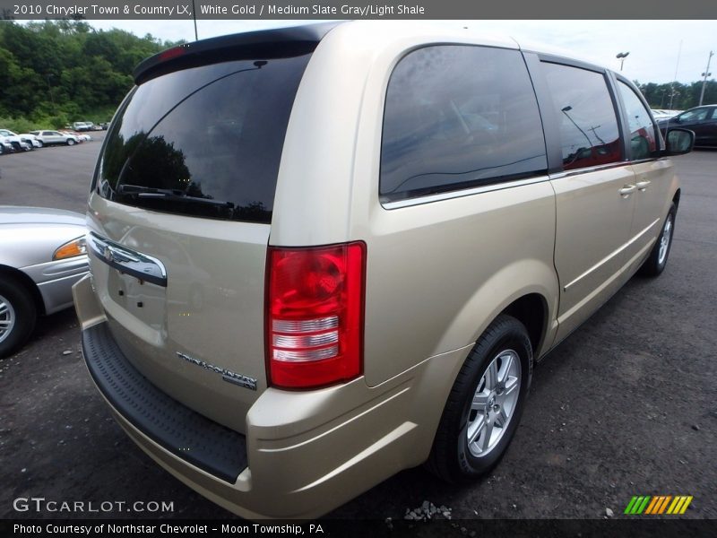 White Gold / Medium Slate Gray/Light Shale 2010 Chrysler Town & Country LX