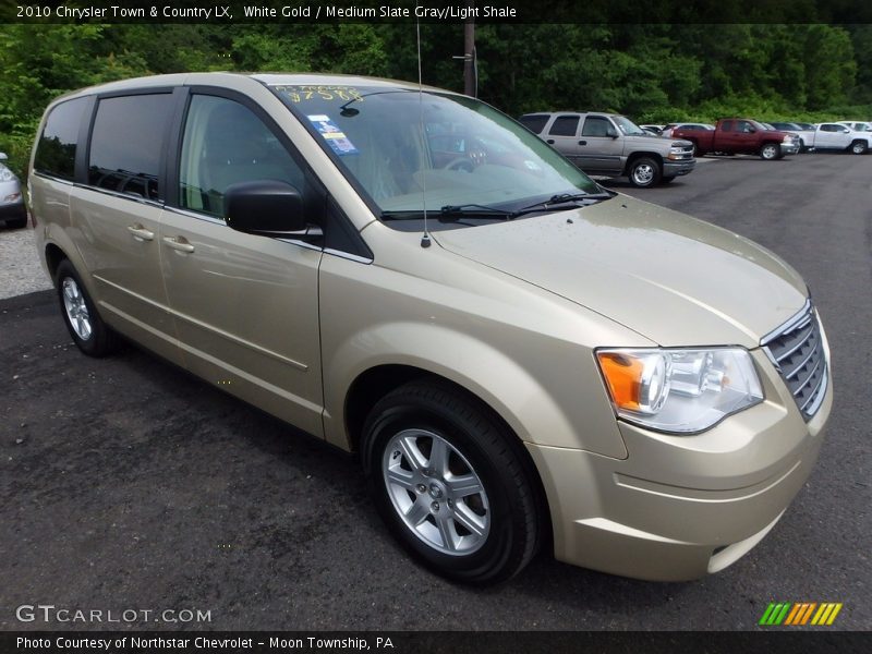 White Gold / Medium Slate Gray/Light Shale 2010 Chrysler Town & Country LX