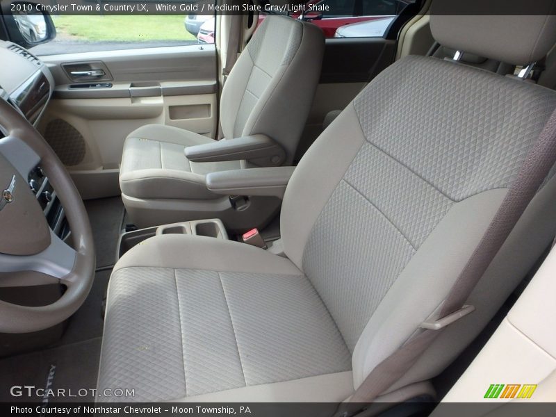 White Gold / Medium Slate Gray/Light Shale 2010 Chrysler Town & Country LX