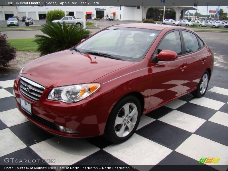 Apple Red Pearl / Black 2008 Hyundai Elantra SE Sedan