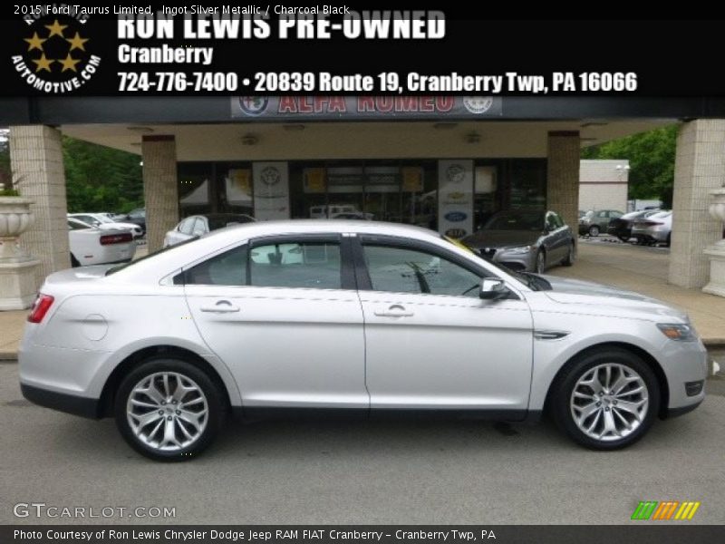 Ingot Silver Metallic / Charcoal Black 2015 Ford Taurus Limited