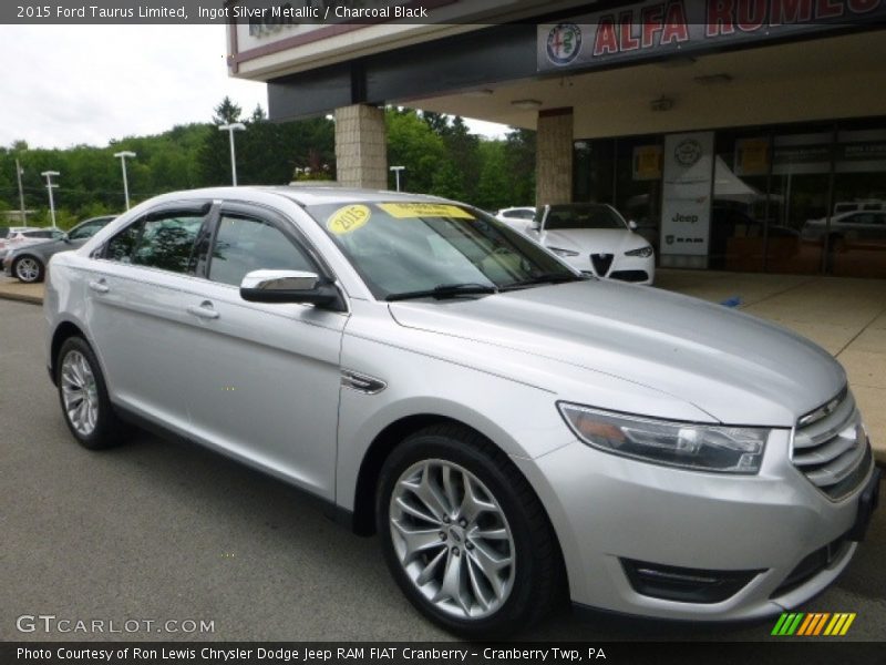 Ingot Silver Metallic / Charcoal Black 2015 Ford Taurus Limited