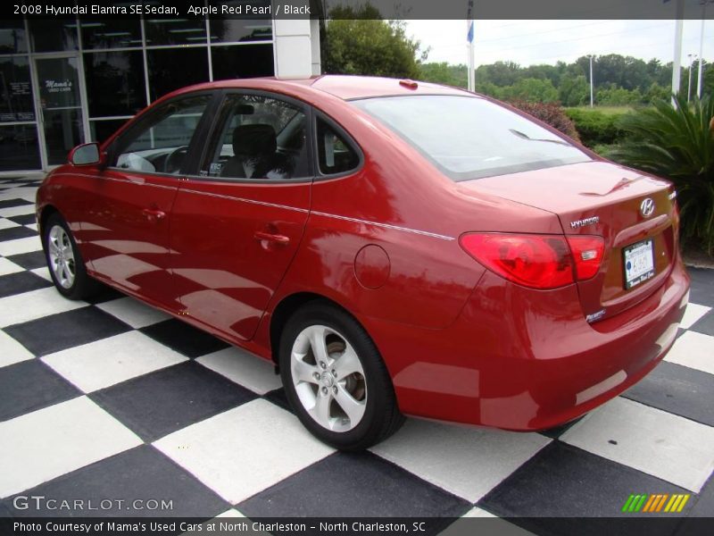 Apple Red Pearl / Black 2008 Hyundai Elantra SE Sedan