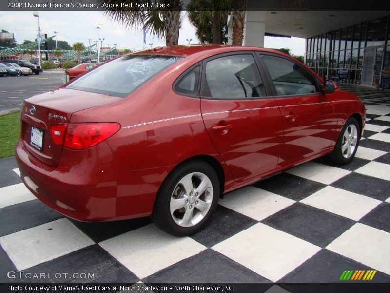 Apple Red Pearl / Black 2008 Hyundai Elantra SE Sedan