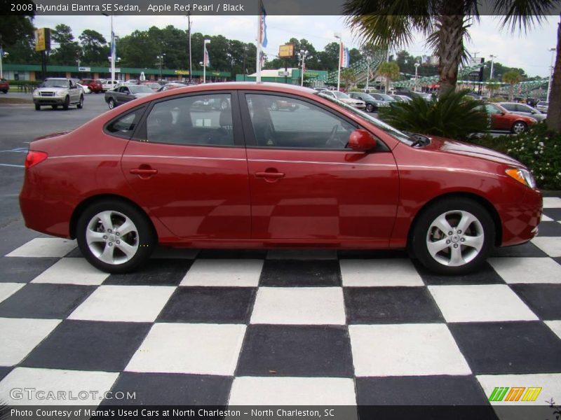 Apple Red Pearl / Black 2008 Hyundai Elantra SE Sedan