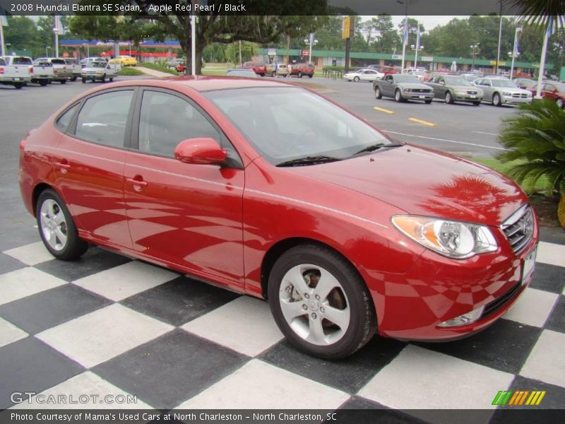 Apple Red Pearl / Black 2008 Hyundai Elantra SE Sedan