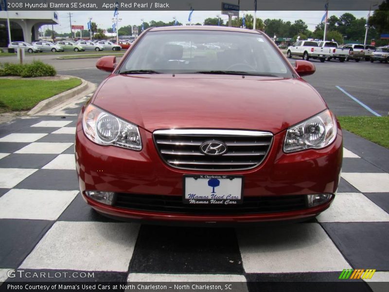 Apple Red Pearl / Black 2008 Hyundai Elantra SE Sedan