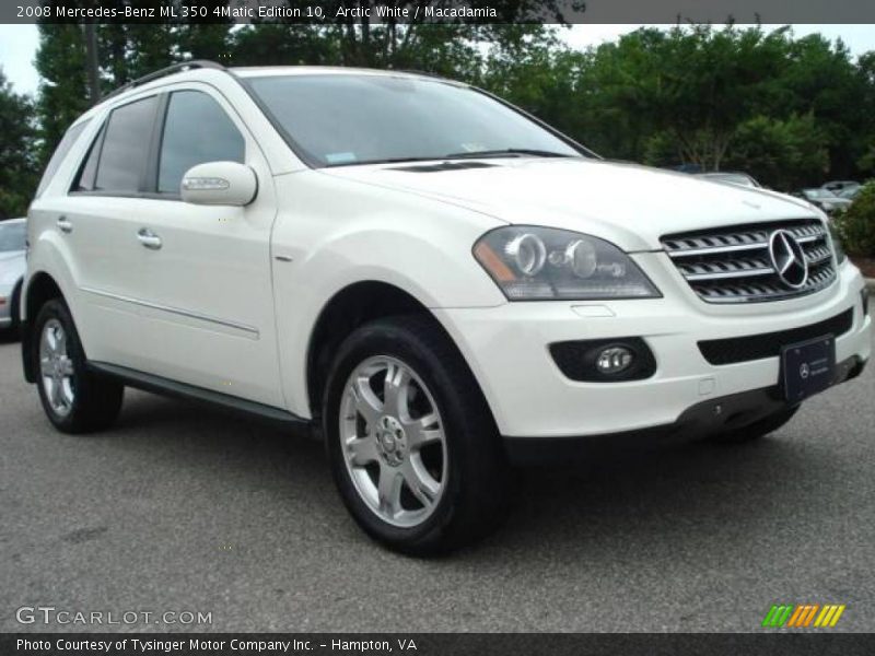 Arctic White / Macadamia 2008 Mercedes-Benz ML 350 4Matic Edition 10