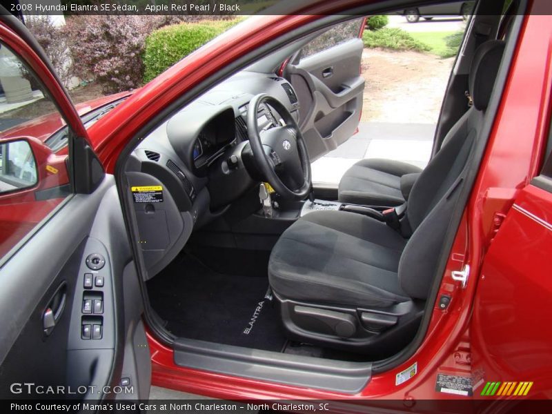 Apple Red Pearl / Black 2008 Hyundai Elantra SE Sedan