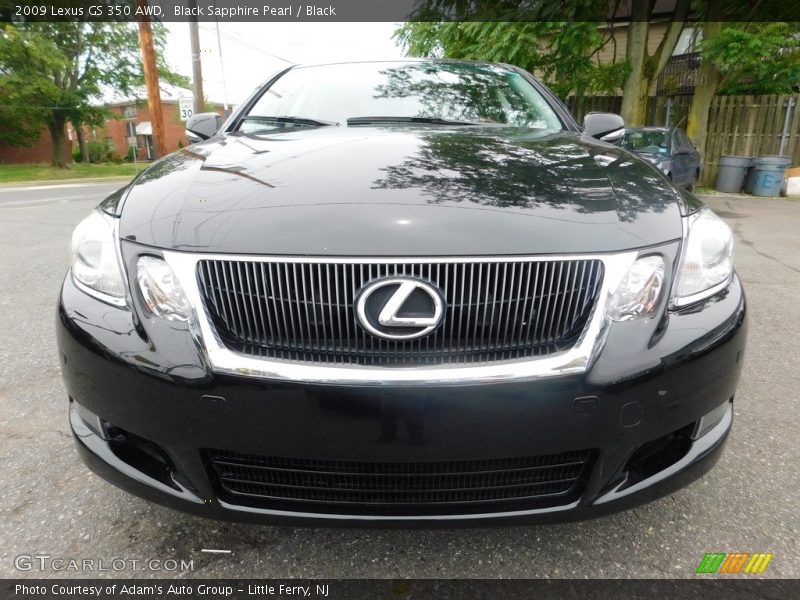 Black Sapphire Pearl / Black 2009 Lexus GS 350 AWD