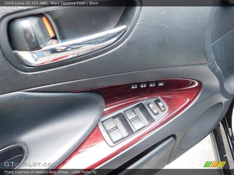 Black Sapphire Pearl / Black 2009 Lexus GS 350 AWD