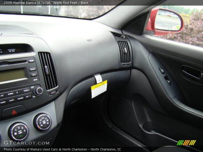 Apple Red Pearl / Black 2008 Hyundai Elantra SE Sedan