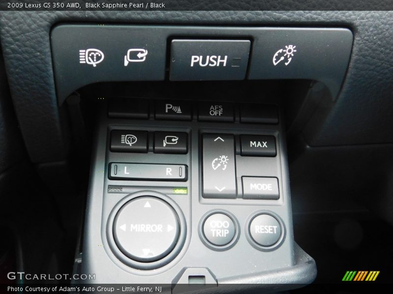 Black Sapphire Pearl / Black 2009 Lexus GS 350 AWD