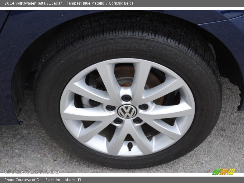Tempest Blue Metallic / Cornsilk Beige 2014 Volkswagen Jetta SE Sedan