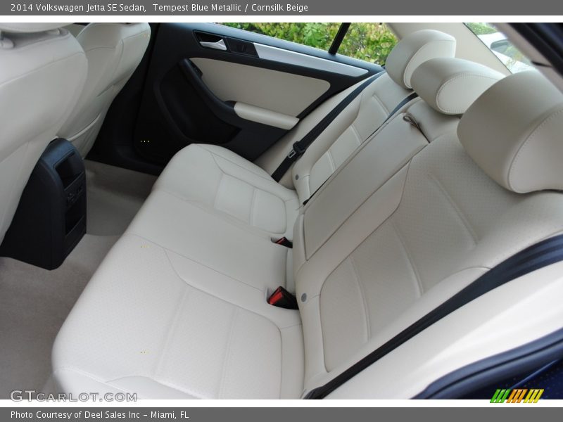 Tempest Blue Metallic / Cornsilk Beige 2014 Volkswagen Jetta SE Sedan